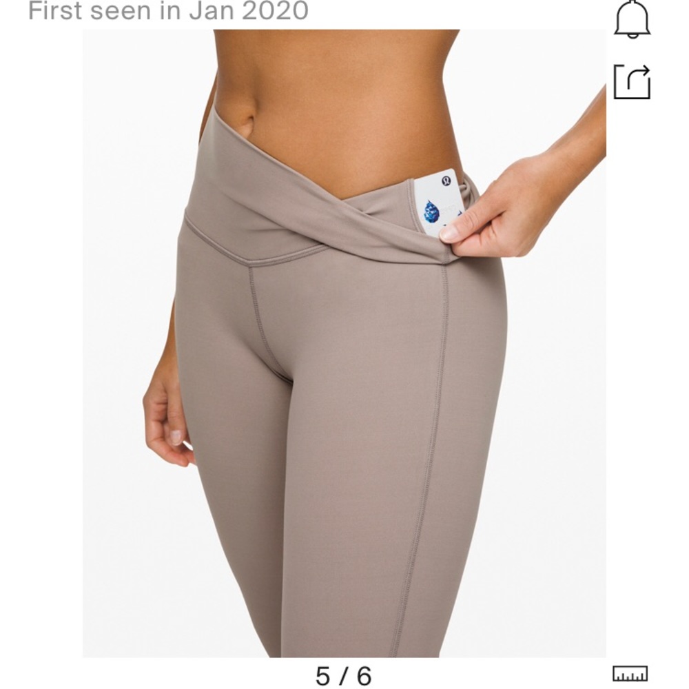 Lululemon align Dark Chrome 25” size 4